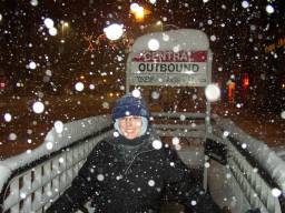 snowy night