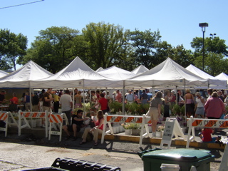 Fresh Fruits, Veggies, Flowers at the market