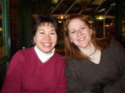 Lindi and Kendra at brunch